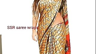 Telugu aunty saree satin saree  coition flick ornament 1 4